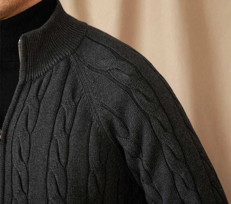 Antonios knit cardigan double zipper - Antonios