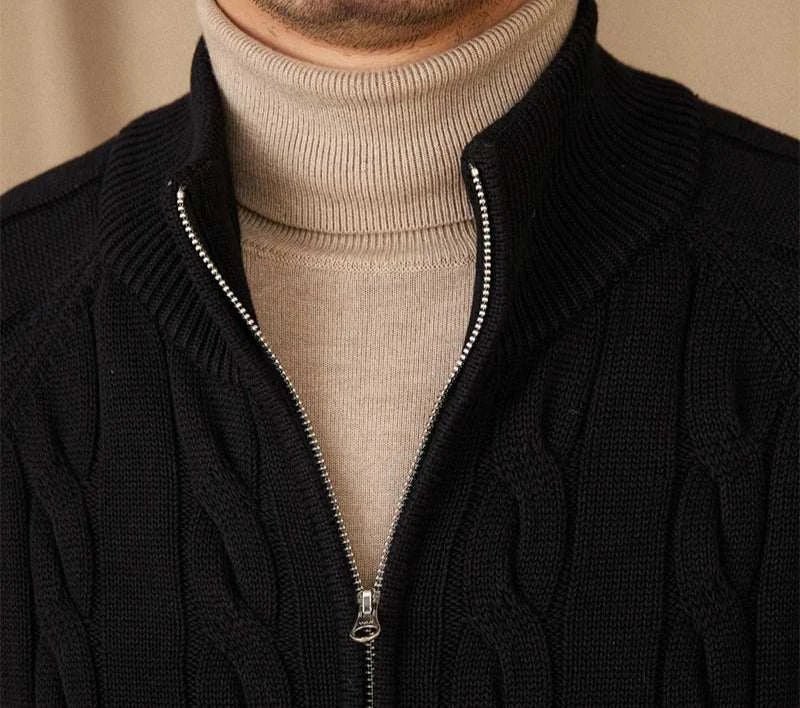 Antonios knit cardigan double zipper - Antonios