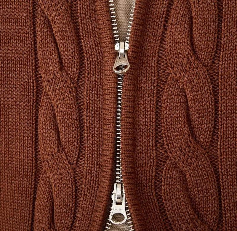 Antonios knit cardigan double zipper - Antonios