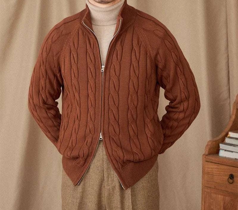 Antonios knit cardigan double zipper - Antonios