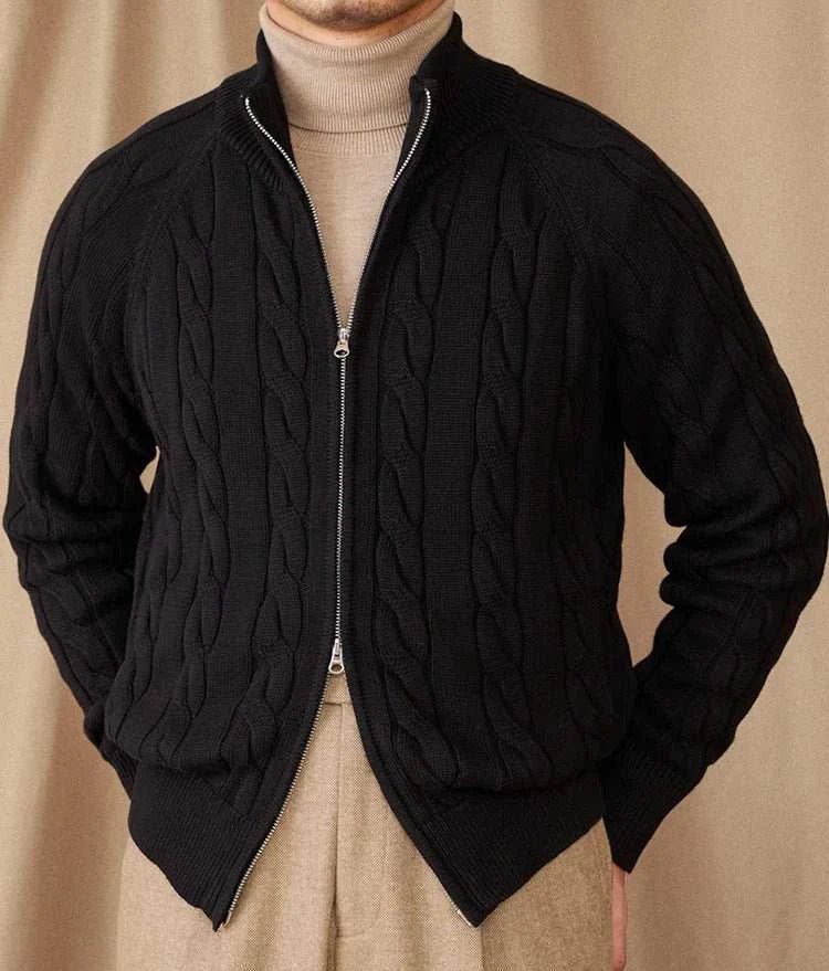 Antonios knit cardigan double zipper - Antonios