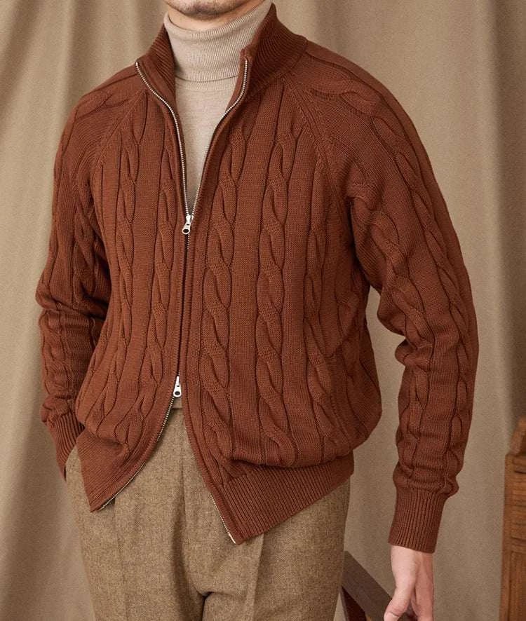 Antonios knit cardigan double zipper - Antonios