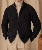 Antonios knit cardigan double zipper - Antonios