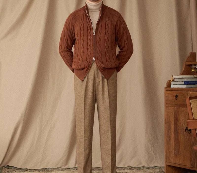 Antonios knit cardigan double zipper - Antonios