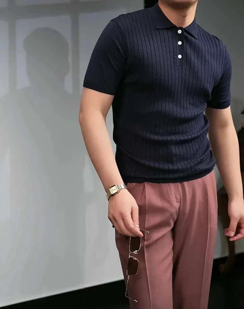 Antonios british polo collar t-shirt - Antonios