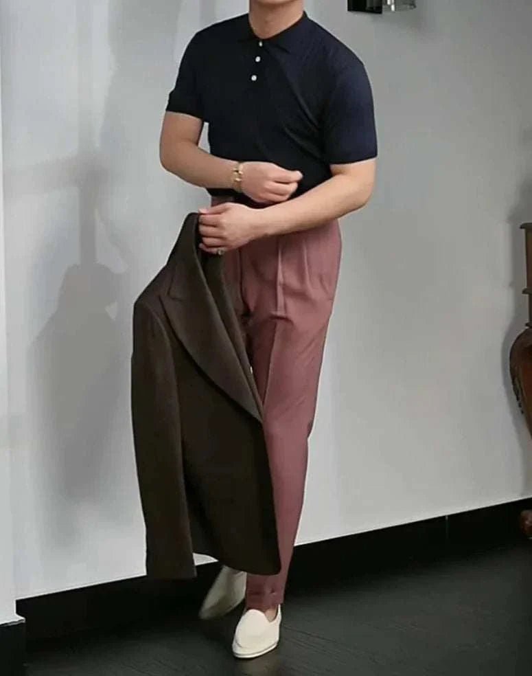 Antonios british polo collar t-shirt - Antonios