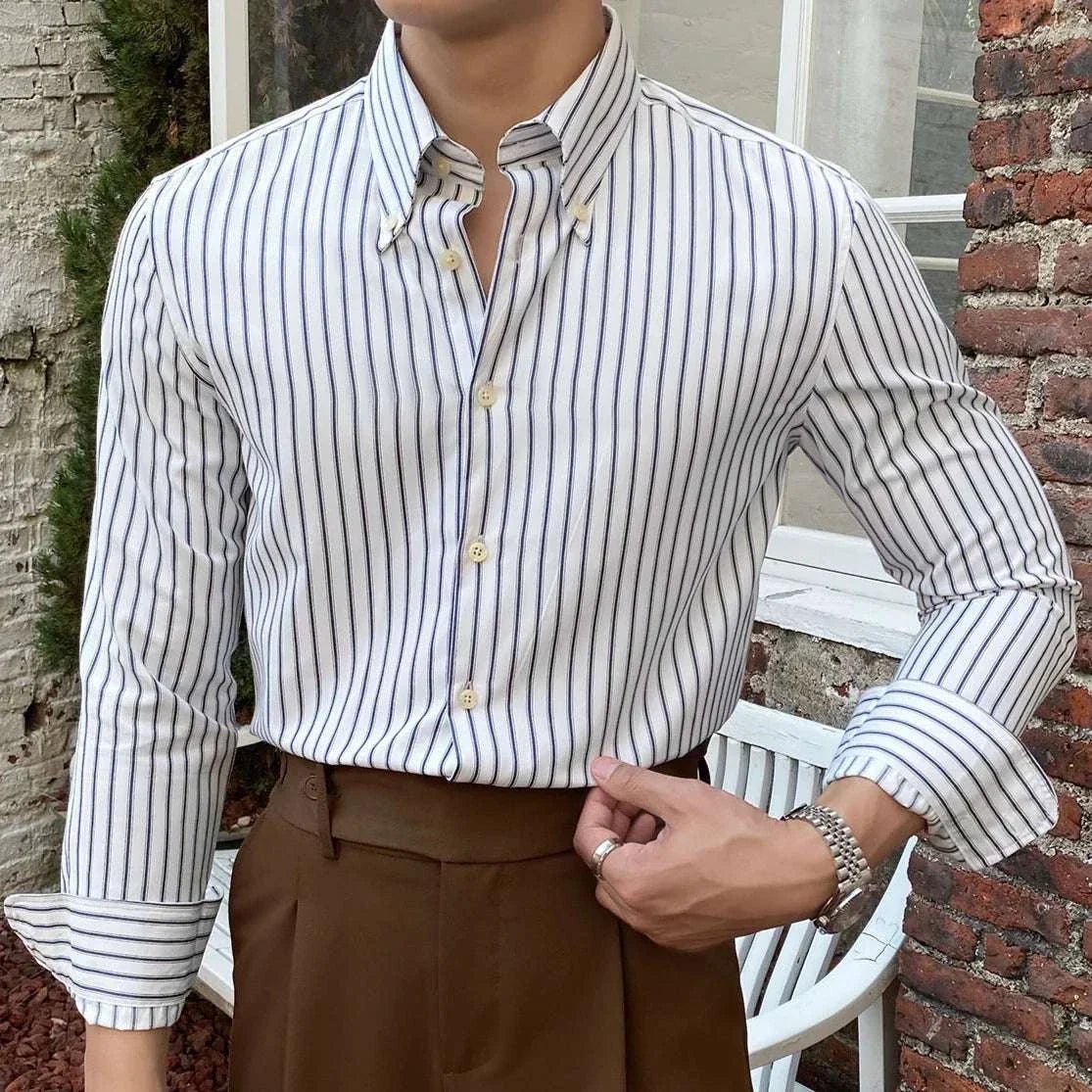 Antonios british retro striped shirt - Antonios