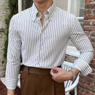 Antonios british retro striped shirt - Antonios