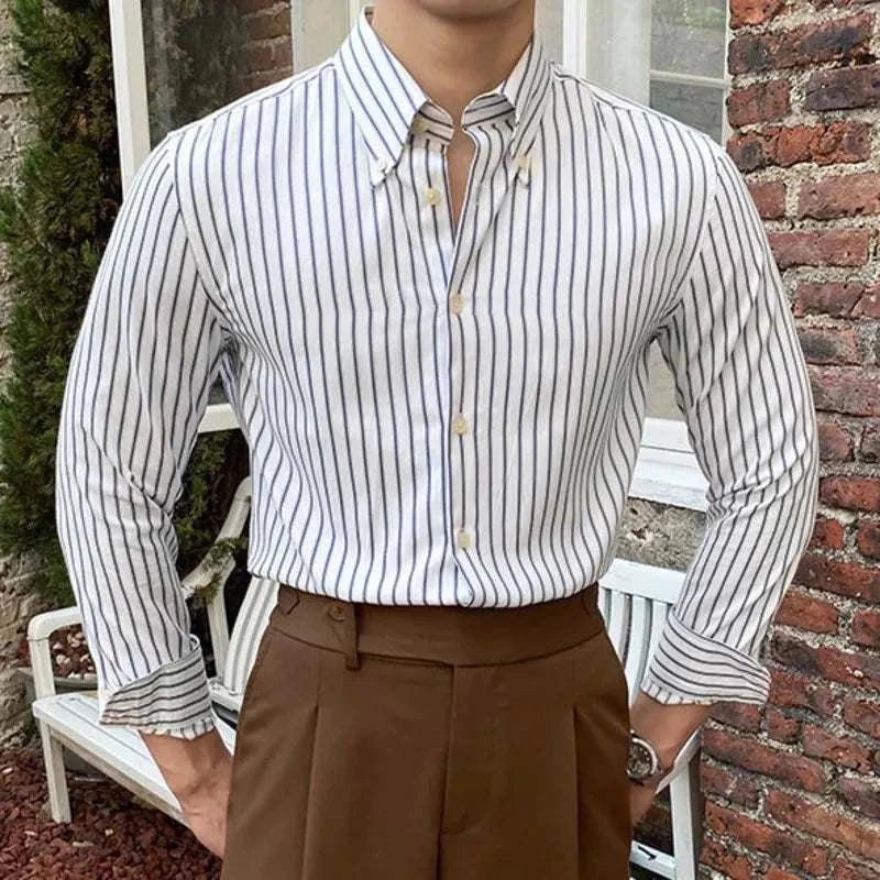 Antonios british retro striped shirt - Antonios