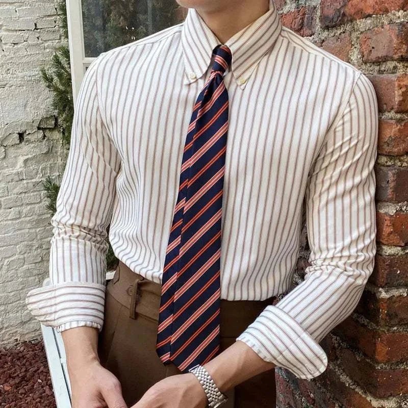 Antonios british retro striped shirt - Antonios