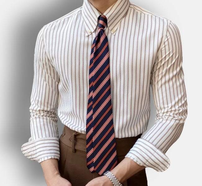 Antonios british retro striped shirt - Antonios