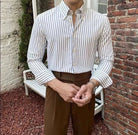 Antonios british retro striped shirt - Antonios