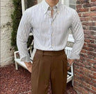 Antonios british retro striped shirt - Antonios