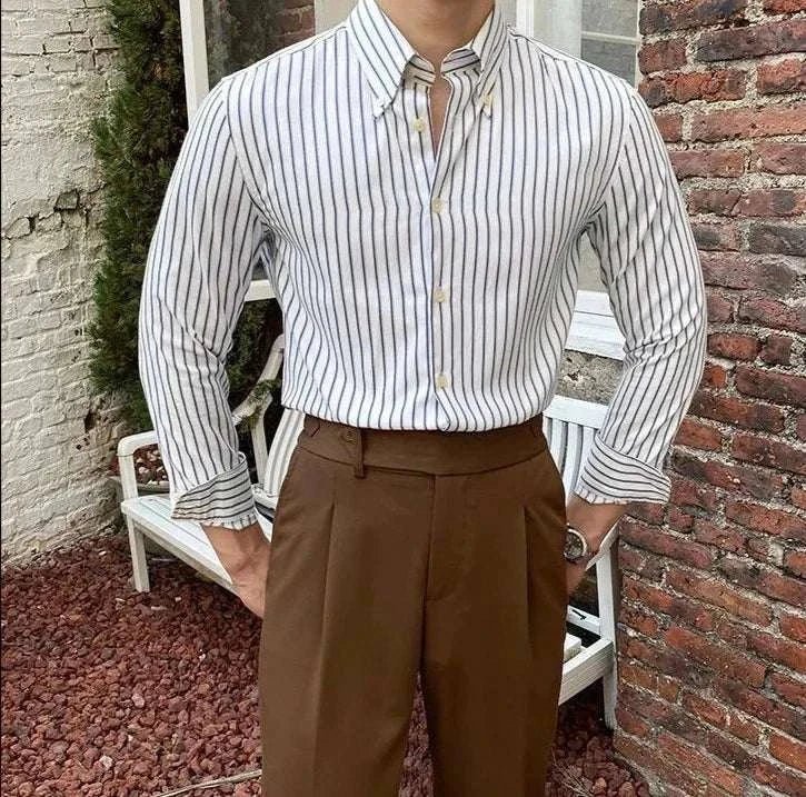 Antonios british retro striped shirt - Antonios