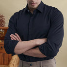 Antonios british striped tuxedo shirt office wear - Antonios