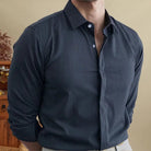 Antonios british striped tuxedo shirt office wear - Antonios