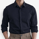 Antonios british striped tuxedo shirt office wear - Antonios