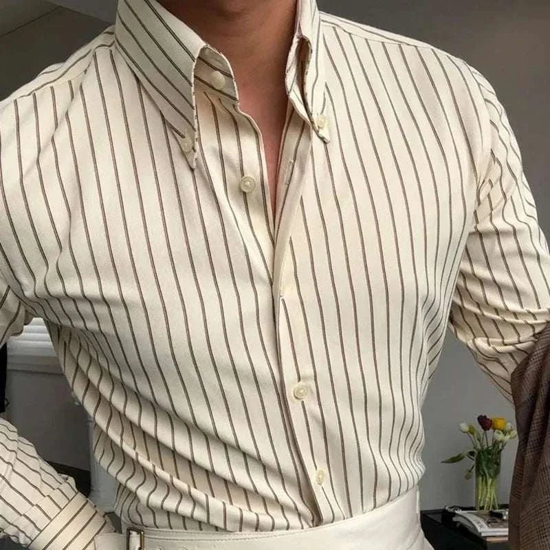 Antonios british tuxedo striped shirt - Antonios