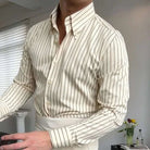 Antonios british tuxedo striped shirt - Antonios