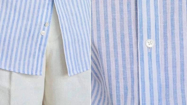 Antonios business striped long - sleeve shirt - Antonios