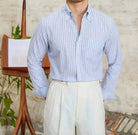 Antonios business striped long - sleeve shirt - Antonios