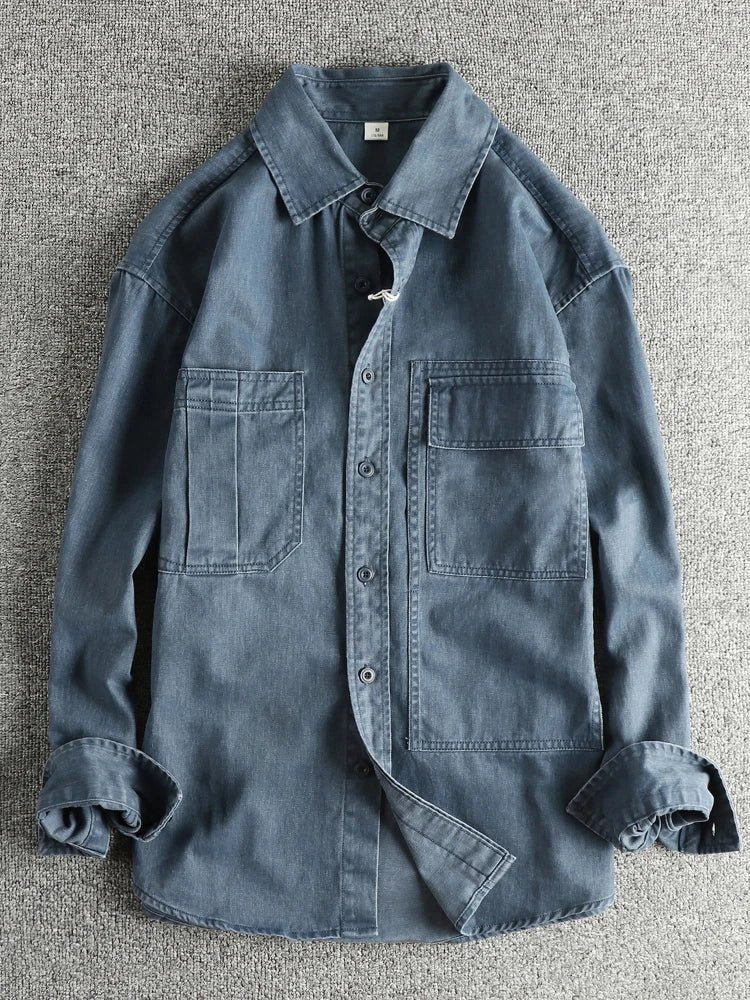 Antonios casual denim autumn shirt - Antonios