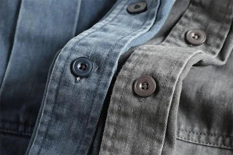 Antonios casual denim autumn shirt - Antonios