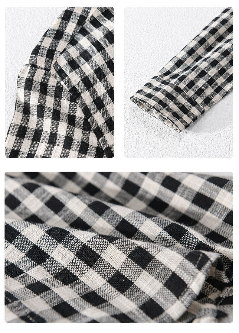 Antonios Casual Plaid Shirt 100% Cotton - Antonios