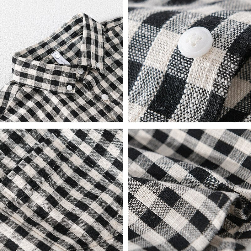 Antonios Casual Plaid Shirt 100% Cotton - Antonios