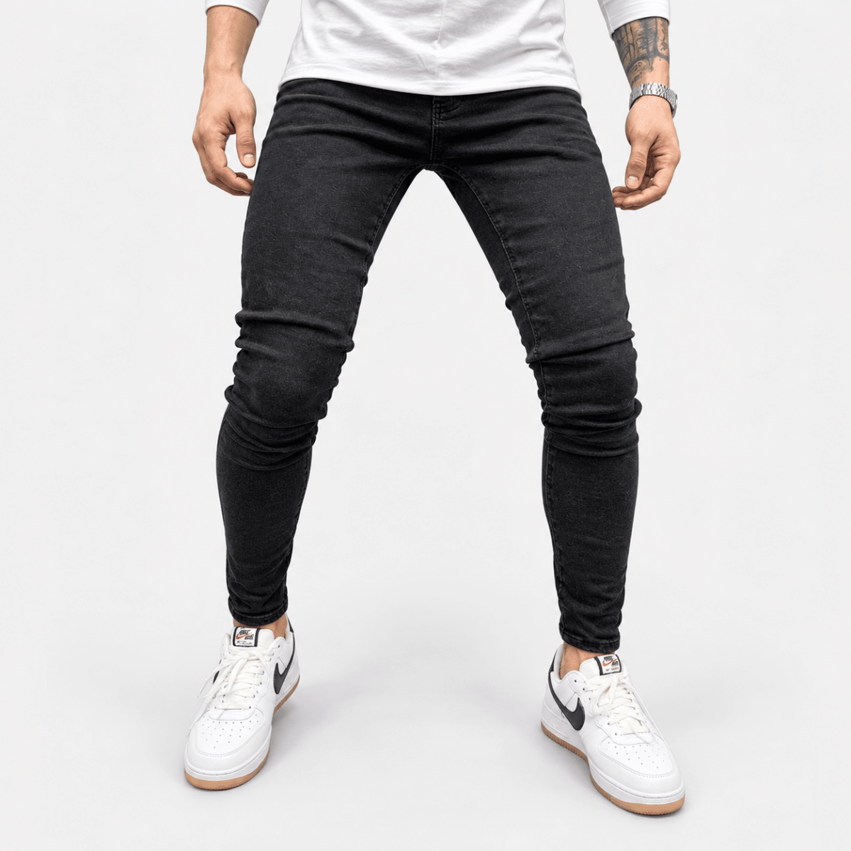 Antonios Classic Slim Jeans - AntoniosClothing - Black