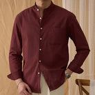 Antonios cotton - linen long sleeve shirt - Antonios