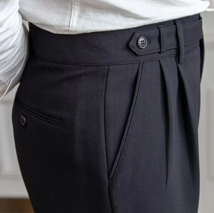 Antonios draped suit pants korean - inspired elegance - Antonios