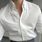 Antonios elegance solid long sleeve shirt - Antonios