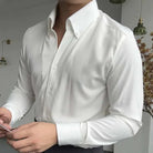 Antonios elegance solid long sleeve shirt - Antonios