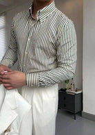 Antonios formal striped long sleeve shirt - Antonios
