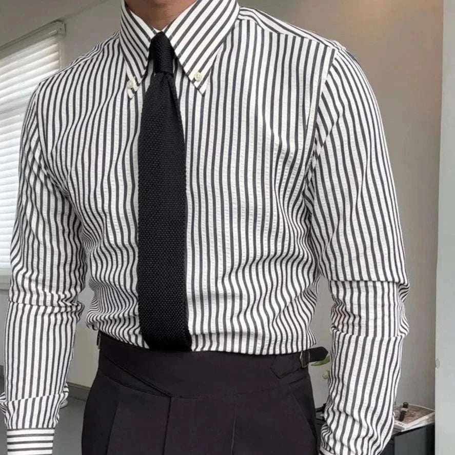 Antonios formal striped long sleeve shirt - Antonios