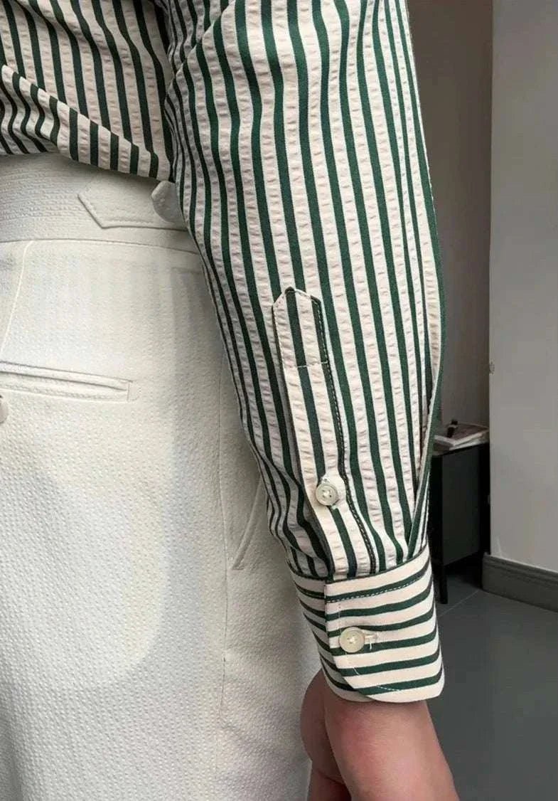 Antonios formal striped long sleeve shirt - Antonios