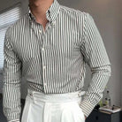 Antonios formal striped long sleeve shirt - Antonios