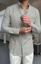 Antonios formal striped long sleeve shirt - Antonios