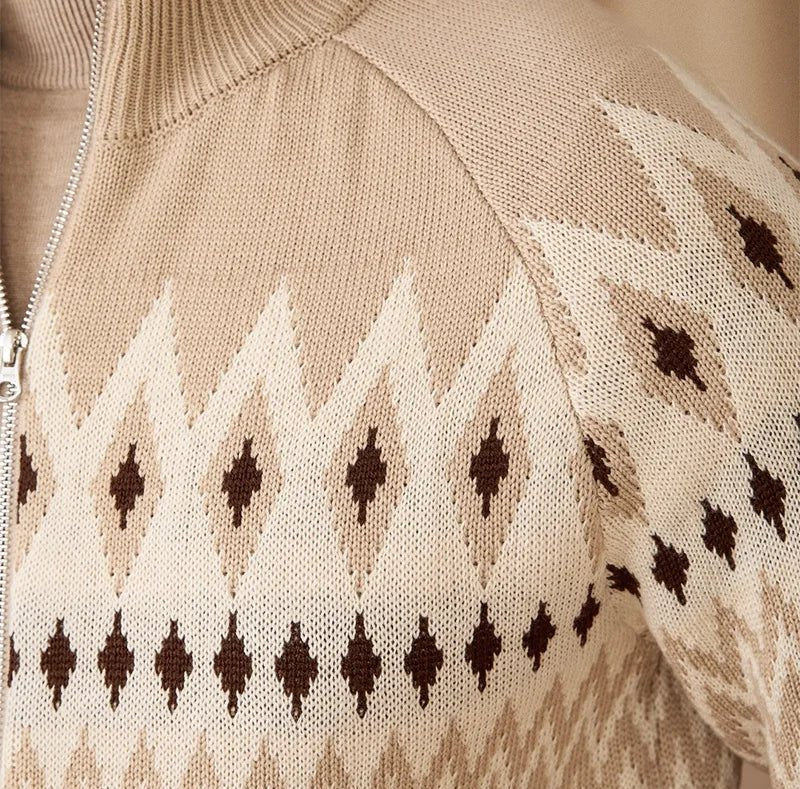 Antonios indiana totem wool knit cardigan - Antonios