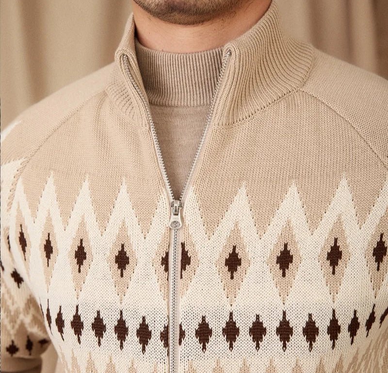 Antonios indiana totem wool knit cardigan - Antonios