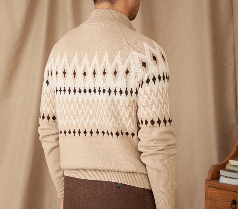 Antonios indiana totem wool knit cardigan - Antonios