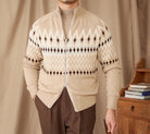 Antonios indiana totem wool knit cardigan - Antonios