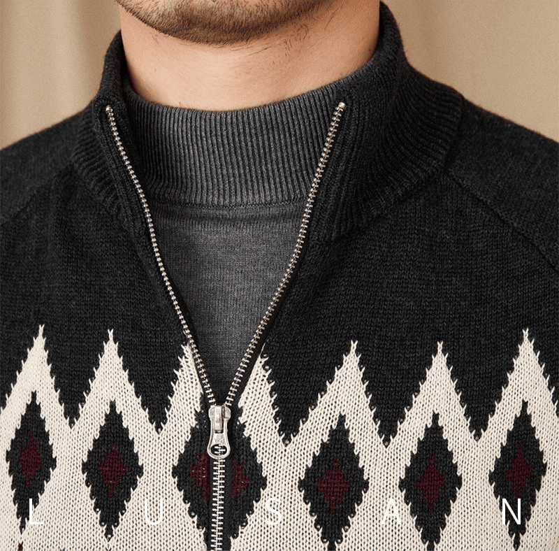 Antonios indiana totem wool knit cardigan - Antonios