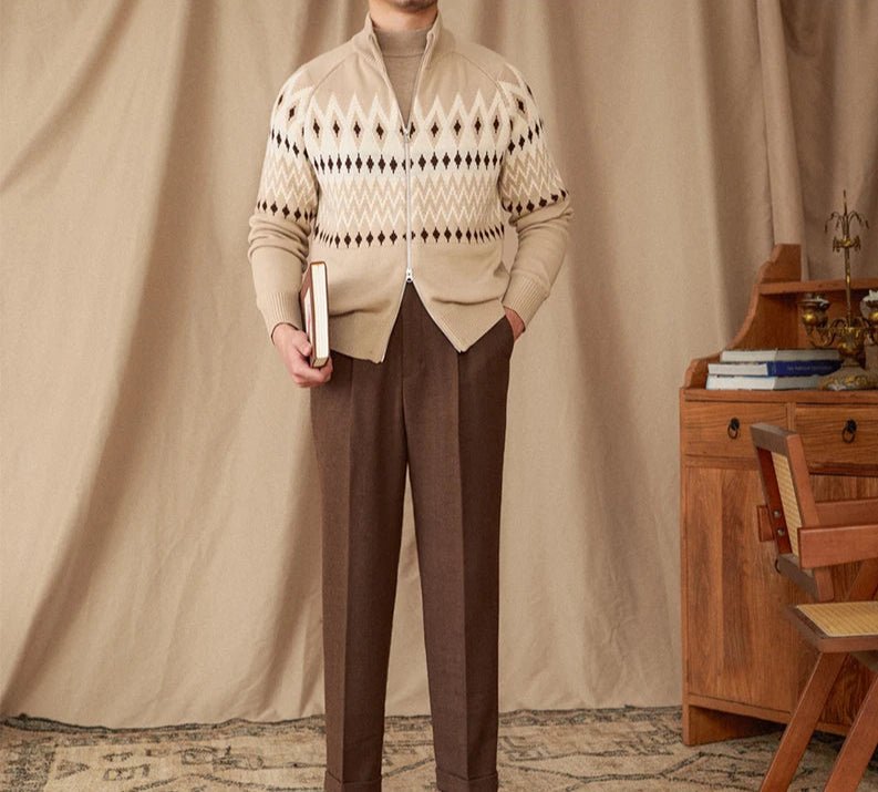 Antonios indiana totem wool knit cardigan - Antonios