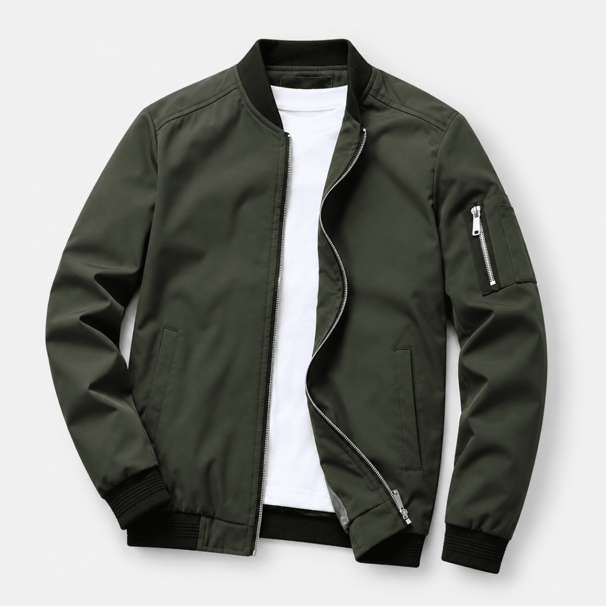 Antonios Lightweight Bomber Jacket - AntoniosClothing - Green