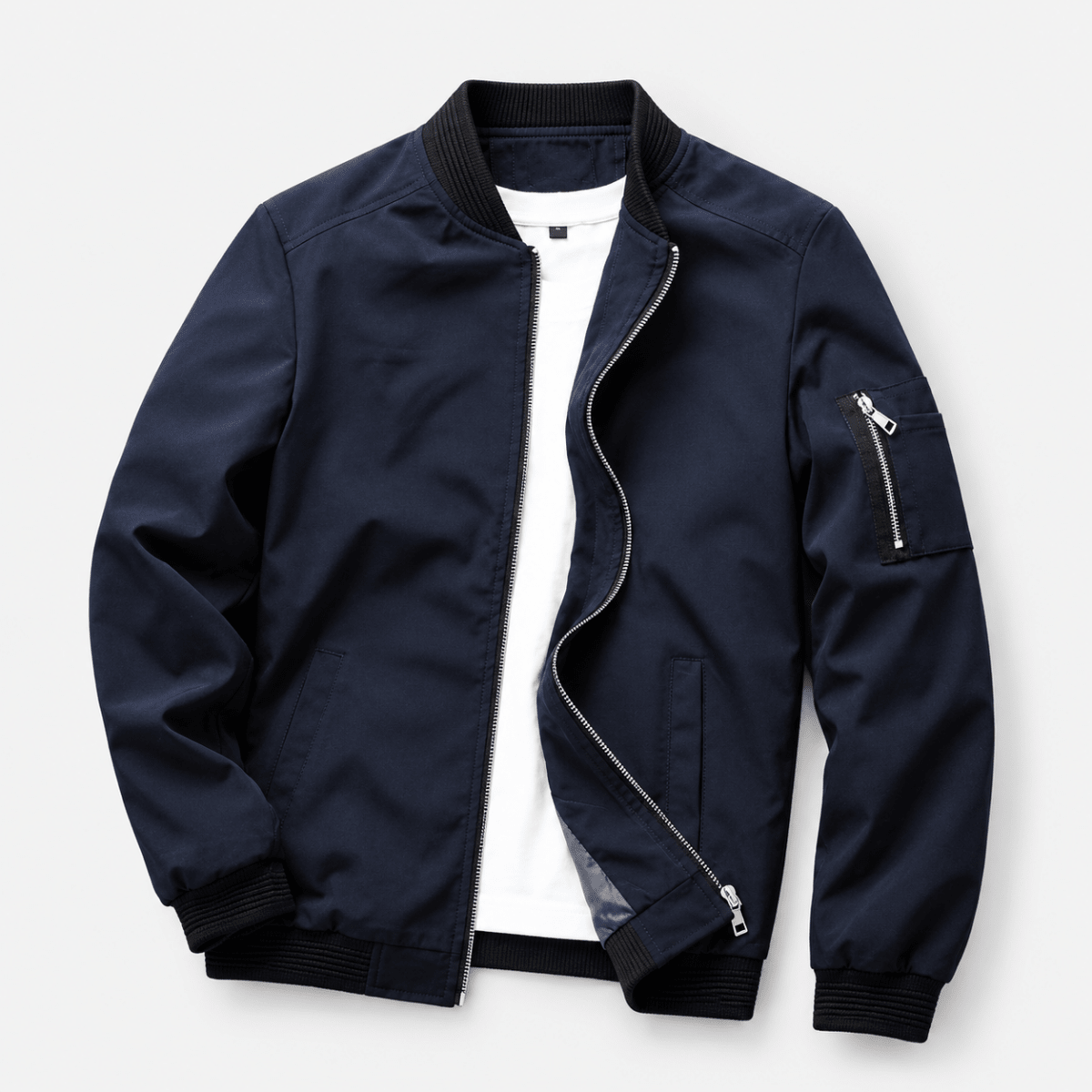 Antonios Lightweight Bomber Jacket - AntoniosClothing - Dark Blue