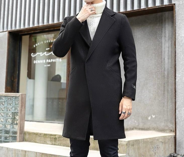 Antonios Long Wool Coat Men - Antonios