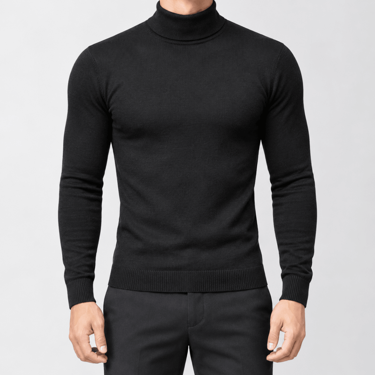 Antonios Marker Cotton Sweater - AntoniosClothing - Black