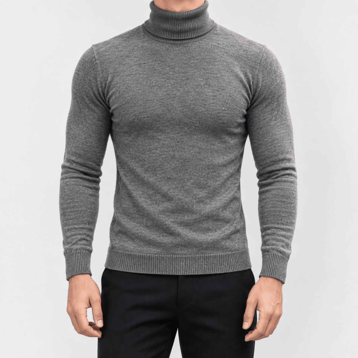 Antonios Marker Cotton Sweater - AntoniosClothing - Dark Grey